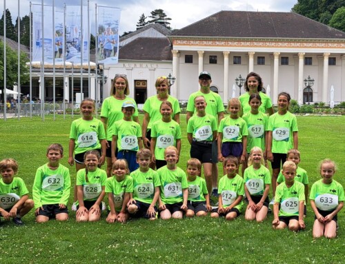 Erfolgreiche Leichtathleten beim Heellauf in Baden-Baden