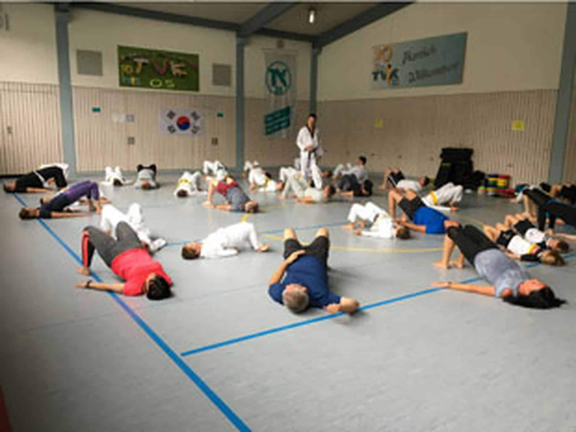 Gemeinsames Eltern Kinder Taekwondo