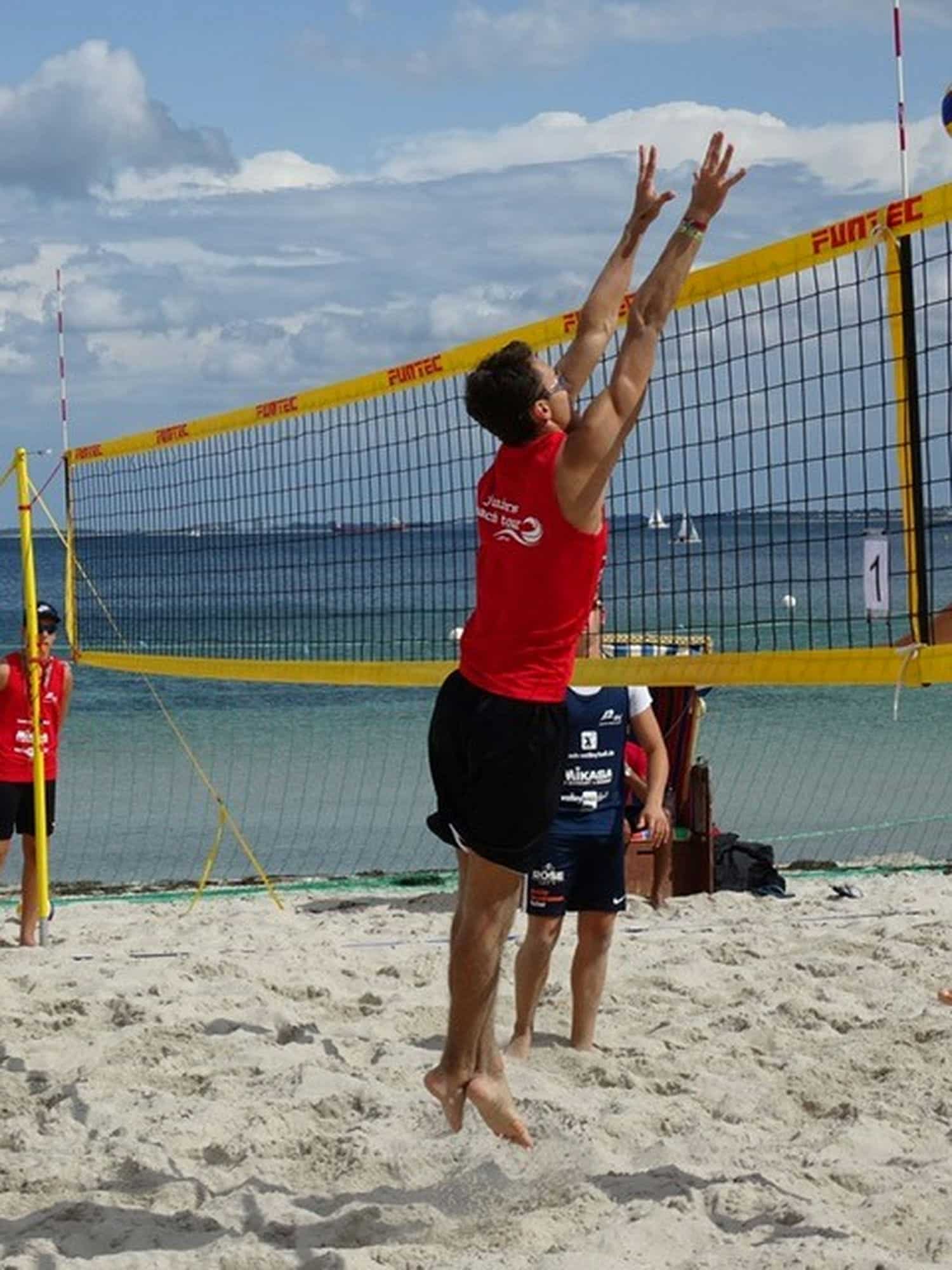 Eric Storz bei den Deutschen Meisterschaften im Beachvolleyball