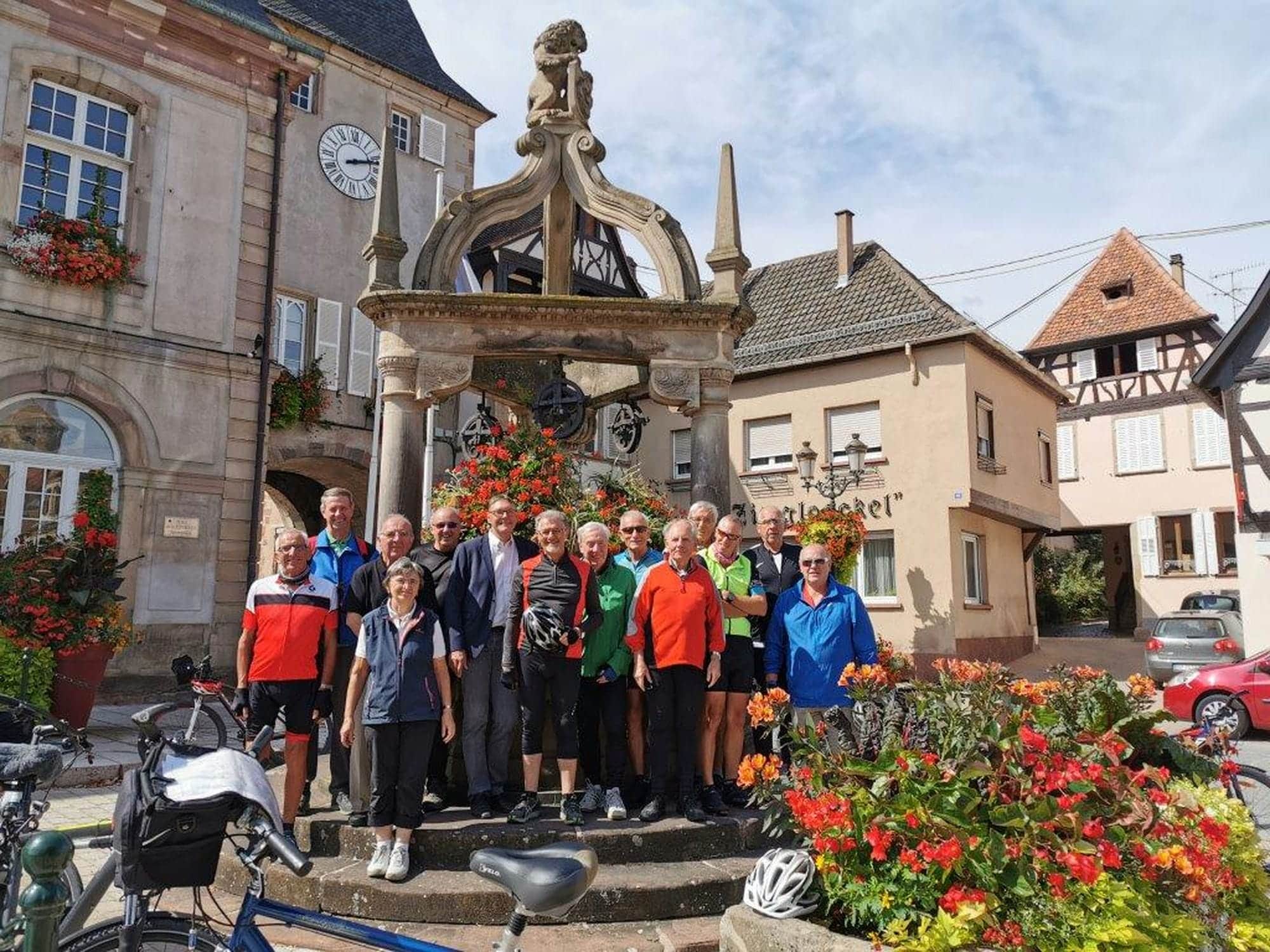 Kappler Radfahrgruppe in Rosheim