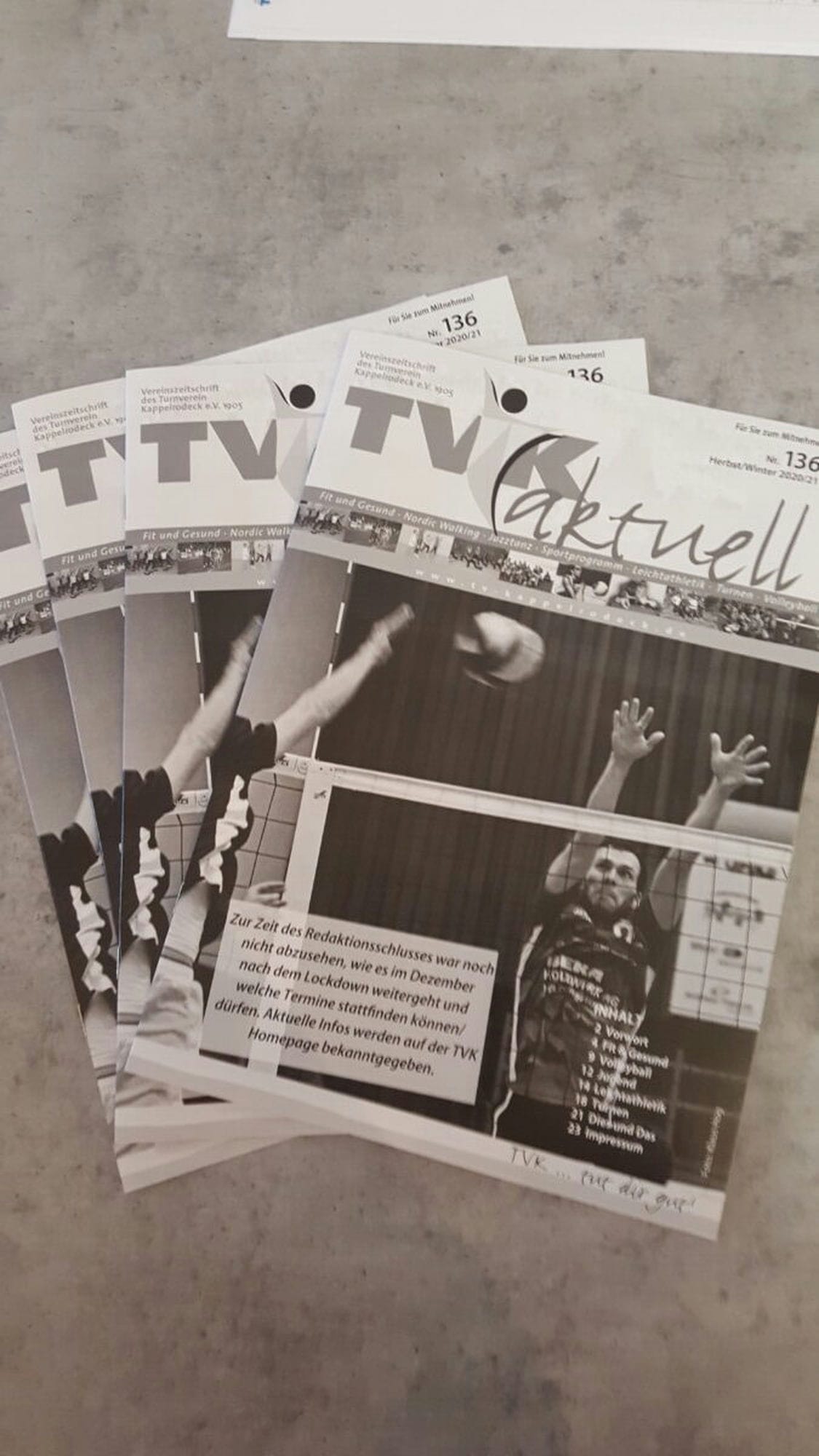 TVK aktuell Ausgabe Herbst/Winter 2020