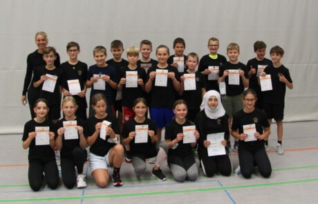 Sportabzeichen Verleihung für 3 Sportklassen