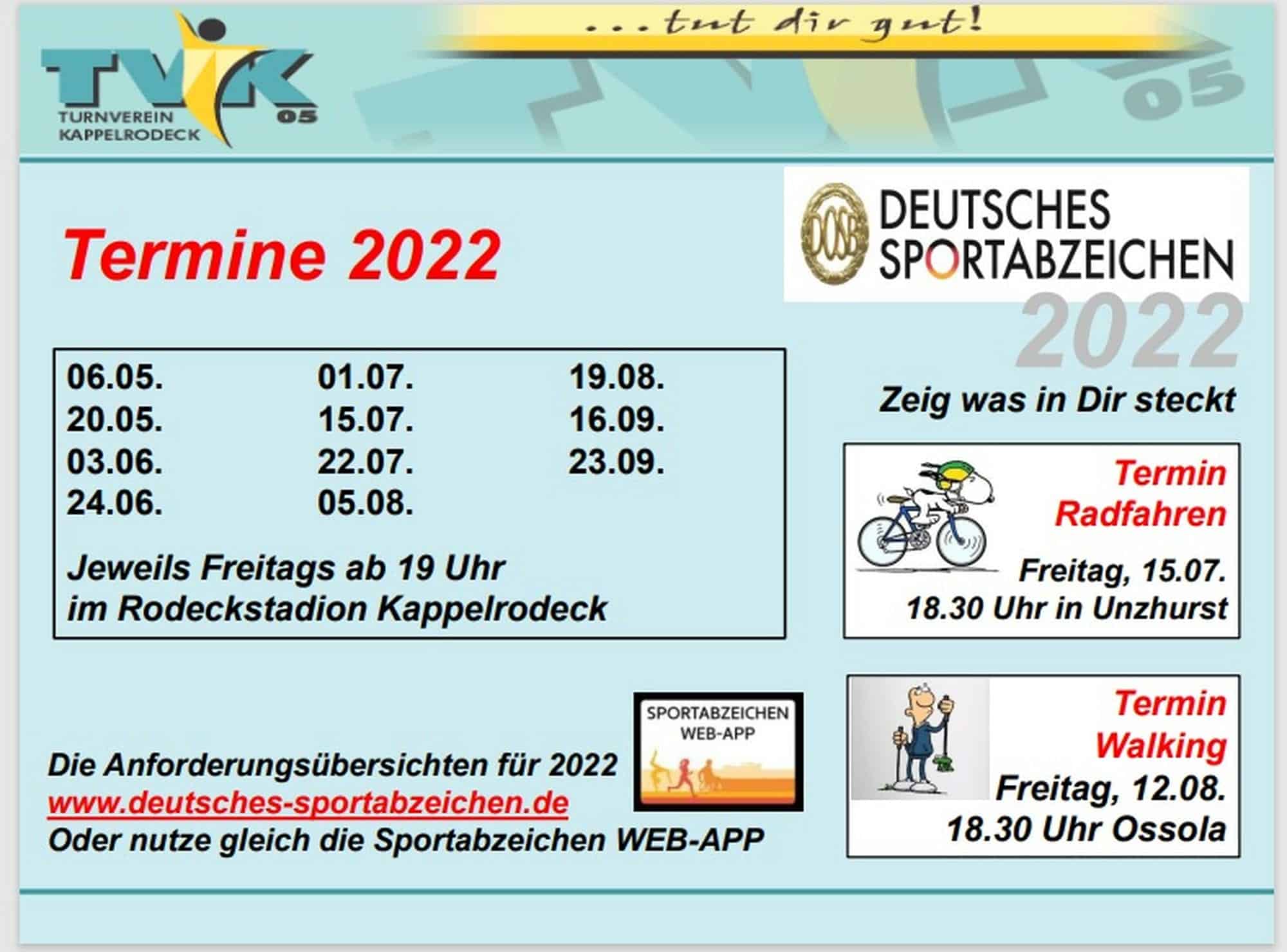 Sportabzeichen Termine