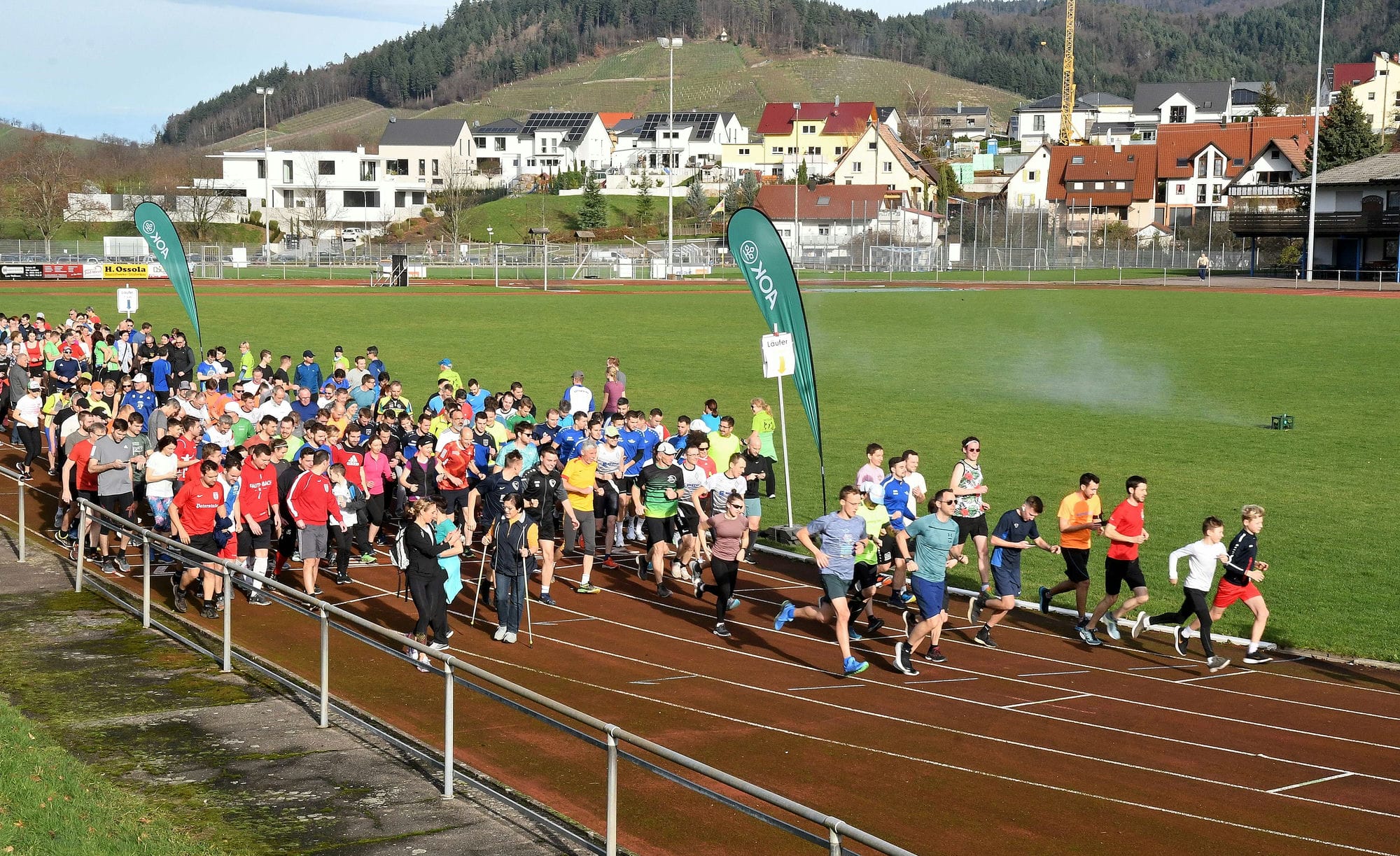 Knapp 700 Teilnehmer waren am Silvesterlauf dabei