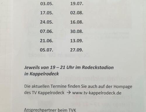 Nächste Termine Sportabzeichen
