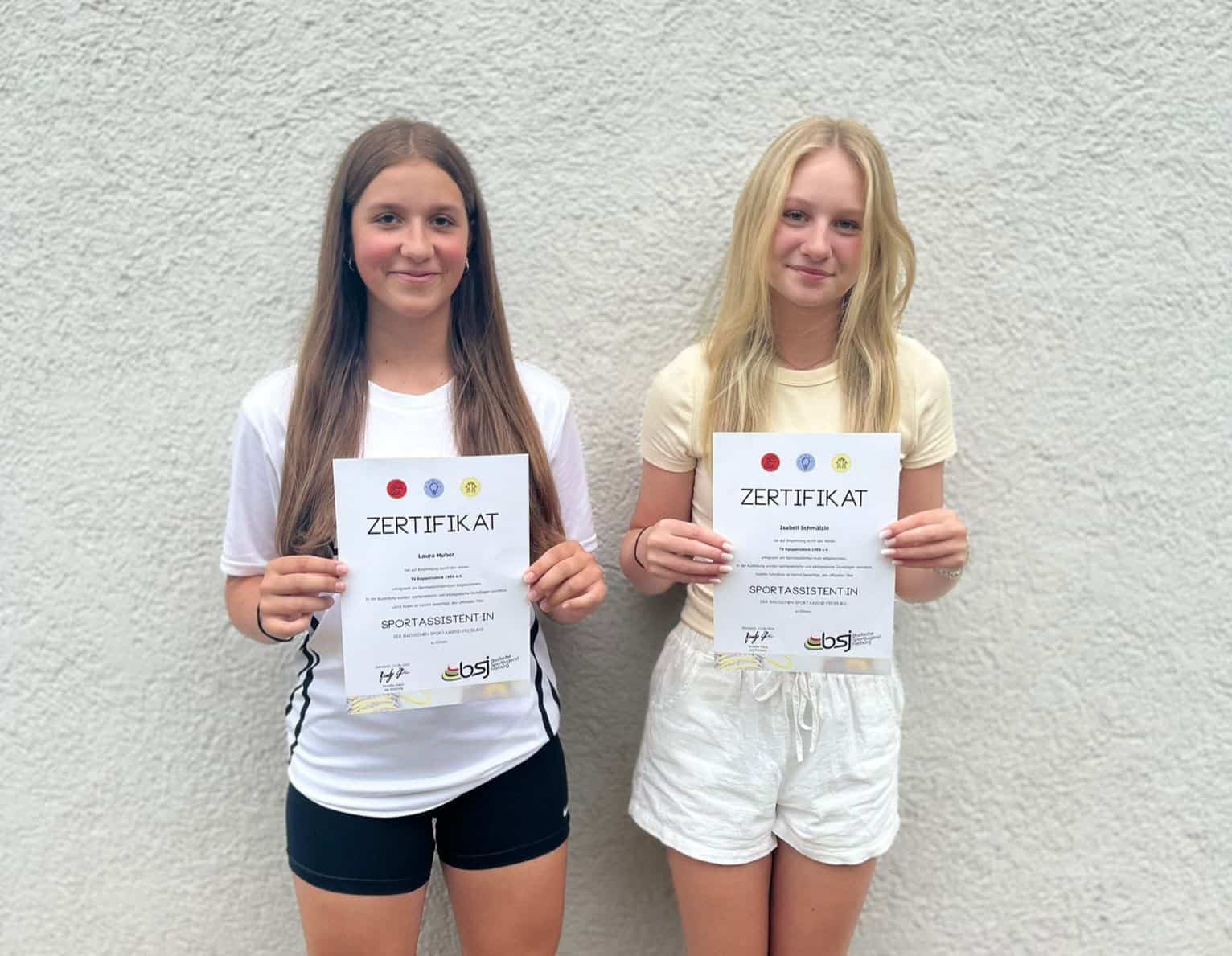 2 neue Sportassistentinnen beim TVK