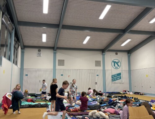 Bei der TVK Hallenübernachtung war viel los
